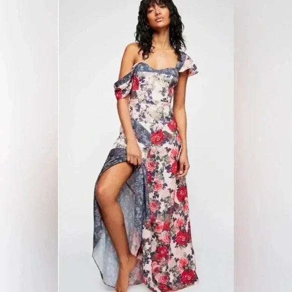chinese dress ladies Rows of Roses Maxi Dress // Free People *XS-XL* | Women's Clothing
